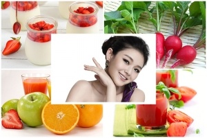 làm đẹp bằng thực phẩm làm trắng da