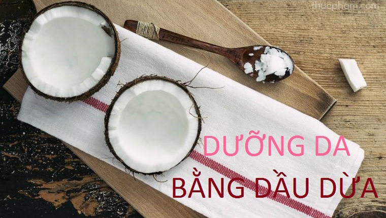 Dưỡng da bằng dầu dừa