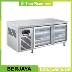 Bàn Mát 2 Cánh Kính Berjaya B2D/C4/600-SM
