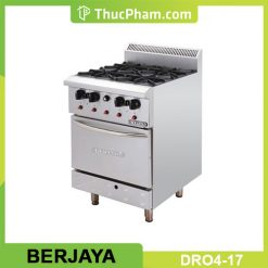 Bếp Âu 4 Họng Có Lò Nướng Dùng Gas Berjaya DRO4-17