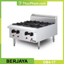 Bếp âu 4 họng dùng gas Berjaya OB4-17