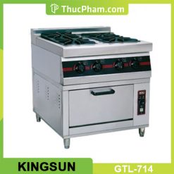 Bếp Âu 4 Họng Kèm Lò Nướng Gas KingSun GTL-714