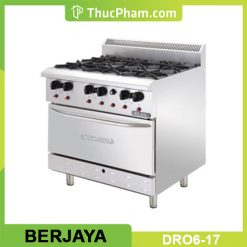 Bếp Âu 6 Họng Có Lò Nướng Dùng Gas Berjaya DRO6-17