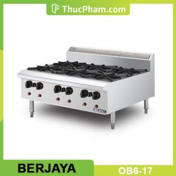 Bếp âu 6 họng dùng gas Berjaya OB6-17