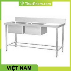 Chậu rửa đôi có bàn Việt Nam