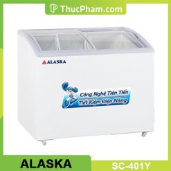 Tủ Đông Nắp Kính Cong Dạng Nằm 400L Alaska SC-401Y