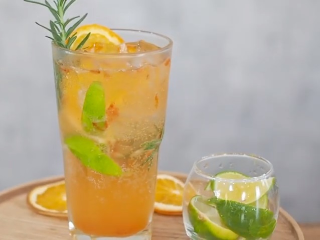 mojito bưởi đỏ