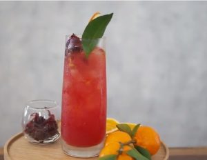 trà bưởi hồng