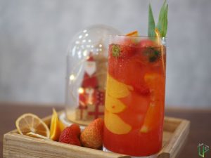 trà cam đào dâu tây