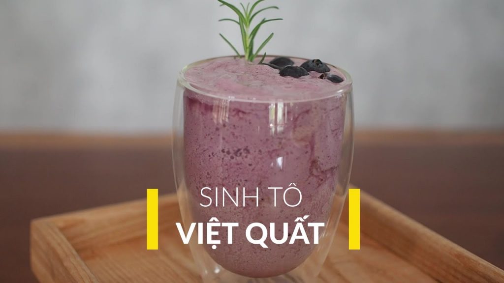 sinh tố việt quất