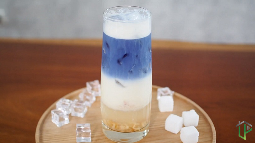 Sữa Tươi Vải Hoa Đậu Biếc