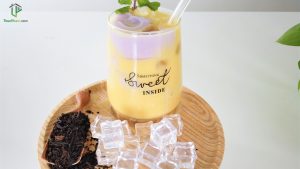 Trà Sữa Sầu Riêng Pudding Khoai Môn