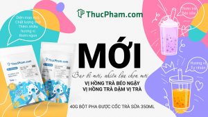 Thông báo thay đổi bao bì bột trà sữa