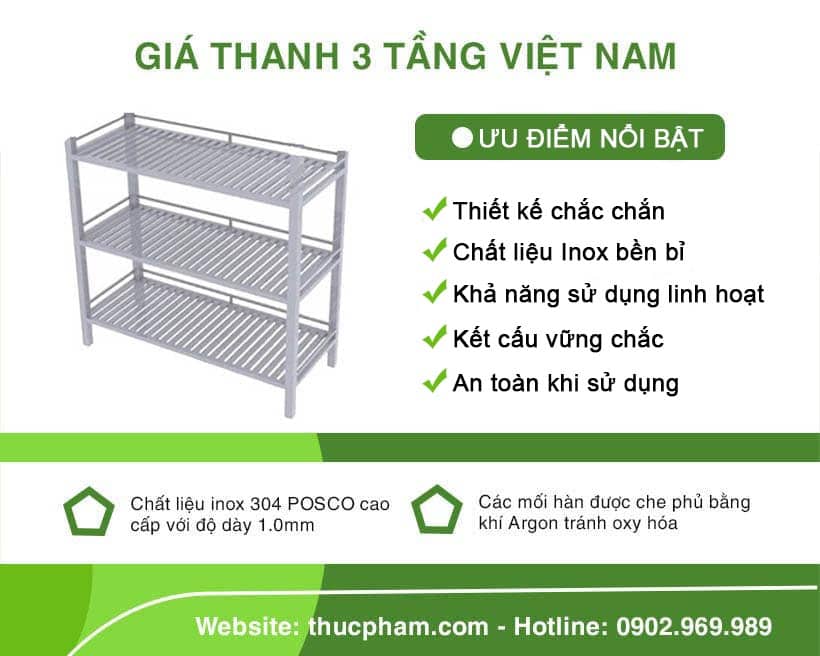 Giá Thanh 3 Tầng Việt Nam