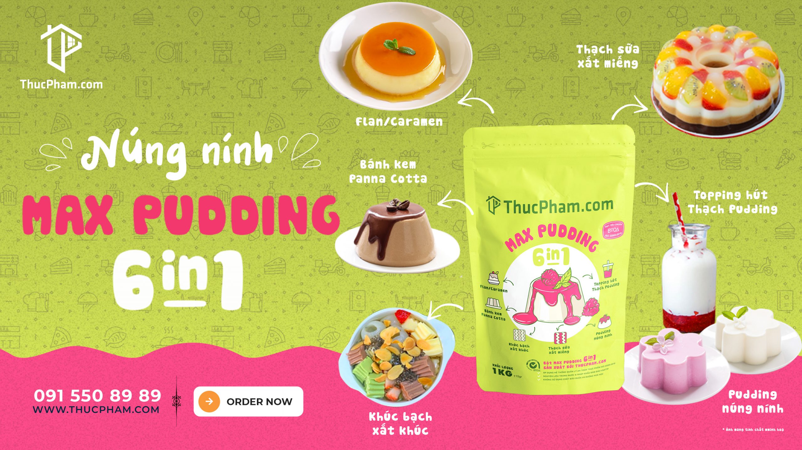 bột max pudding 6in1 Thucphamcom