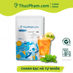 Bột Trà Hoa Quả Hòa Tan ThucPham.com Vị Chanh Bạc Hà Giàu Vitamin C