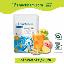 Bột Trà Hoa Quả Hòa Tan ThucPham.com Vị Đào Cam Sả Giàu Vitamin C