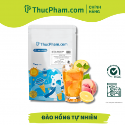 Bột Trà Hoa Quả Hòa Tan ThucPham.com Vị Đào Hồng Tự Nhiên Giàu Vitamin C