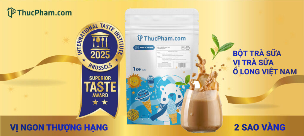 Bột trà sữa hòa tan vị trà Ô long - đạt 2 sao vàng danh giá