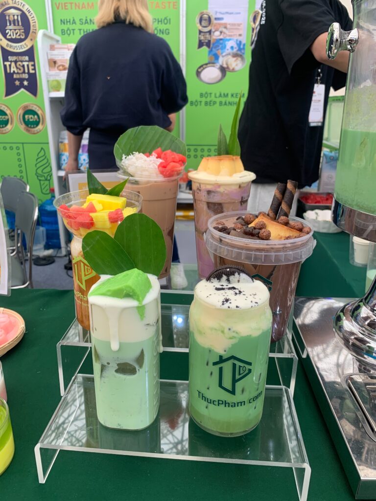 decor đồ uống tại khách hàng tại Cafe Show 2025