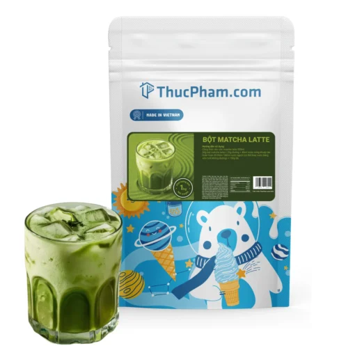 Bột Matcha Latte Là Gì? Hướng Dẫn Đầy Đủ Từ A-Z Cho Người Mới Bắt Đầu 8 Bột Matcha Latte ThucPham.com 1kg dùng để pha Matcha Latte, Matcha đá xay và đồ uống pha chế chuyên nghiệp