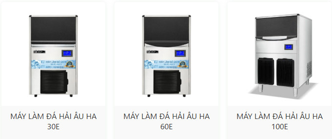 Giải Pháp Máy Làm Đá Viên Cho Nhà Hàng, Khách Sạn (Chuẩn 2026) 7 Bộ ba máy làm đá Hải Âu Economy HA 30E HA 60E HA 100E tiết kiệm chi phí đầu tư