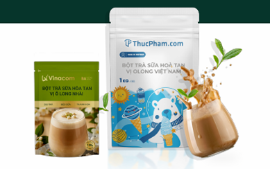Vinacom/ThucPham.com tham gia Vietnam International Sourcing 2026 – Hẹn gặp tại Booth A1 10 Nguyên liệu pha chế đồ uống Bột trà sữa hòa tan vị Ô Long Việt Nam ThucPham.com và Ô Long Nhài Vinacom