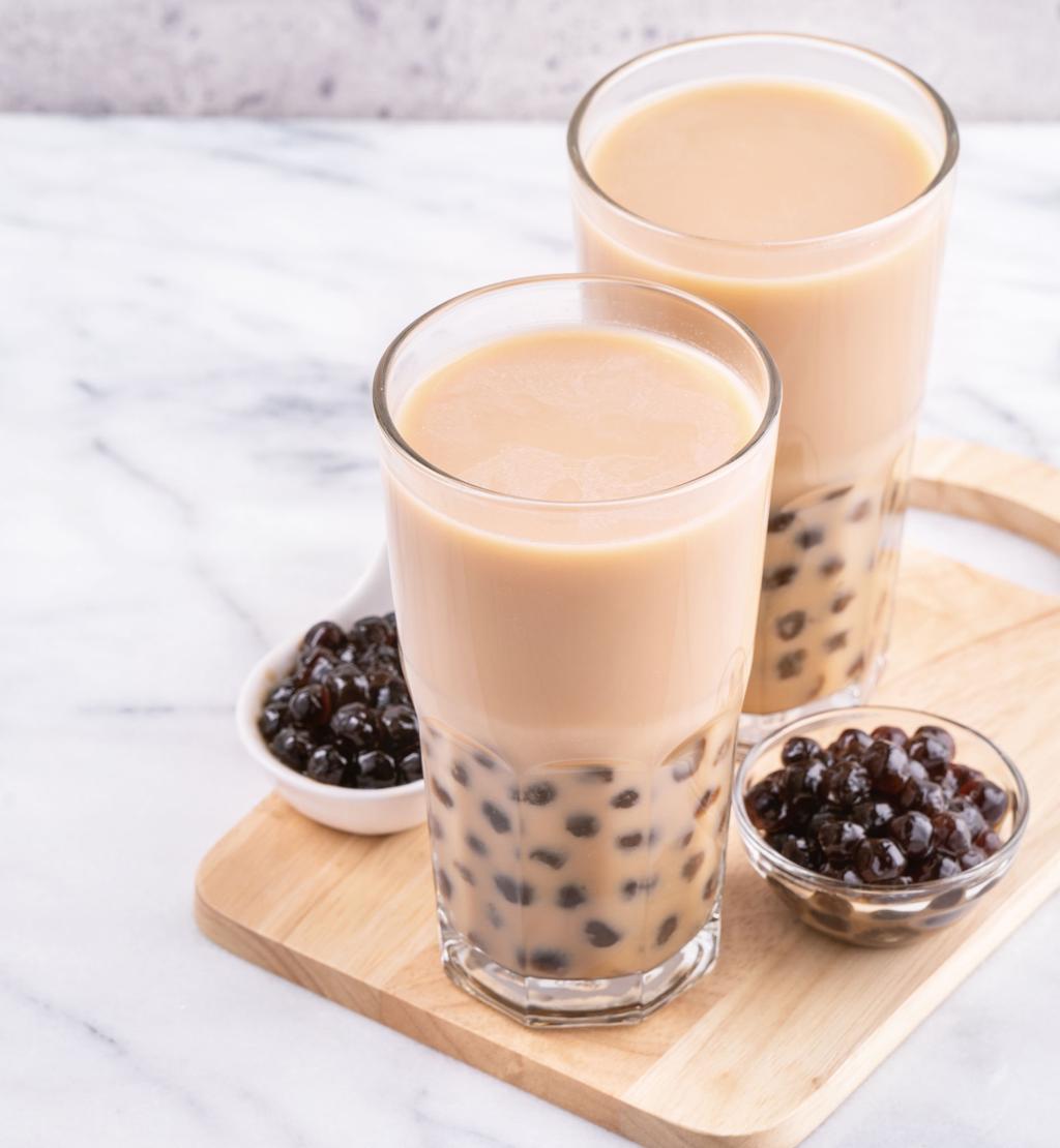Top 15+ Topping Phù Hợp Với Bột Trà Sữa Ngon Nhất 2026 9 Trân châu đen kết hợp với bột trà sữa truyền thống
